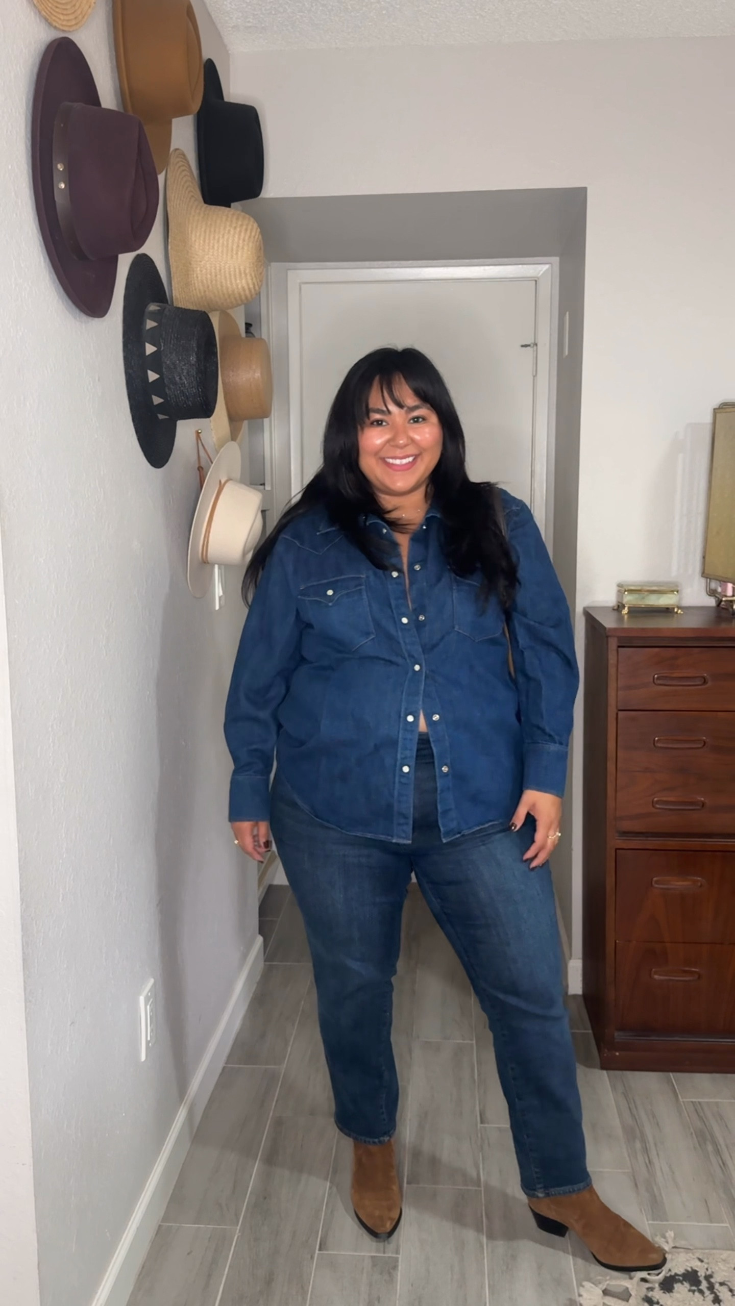 Denim on denim look#1 

#LTKPlusSize #LTKStyleTip #LTKMidsize