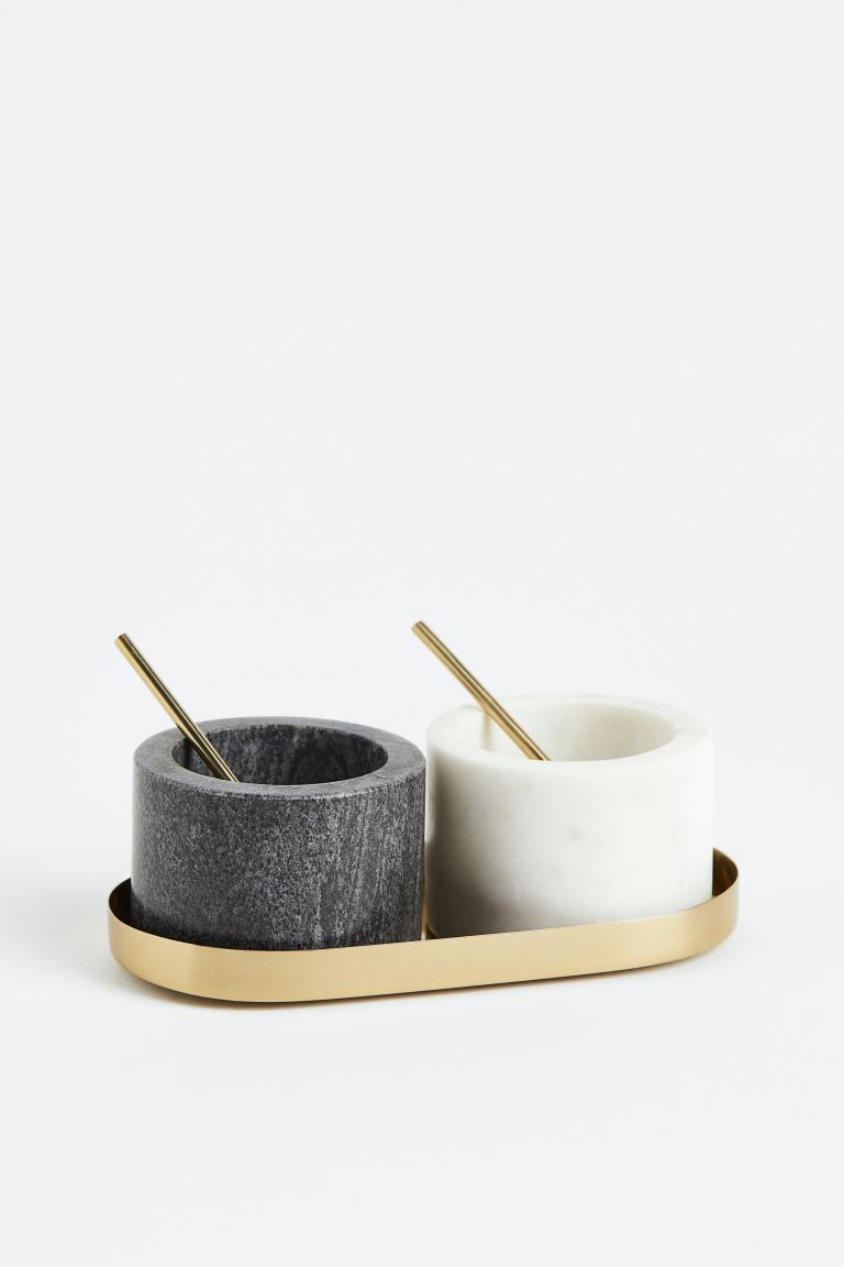 Marble Salt and Pepper Bowls | H&M (US + CA)