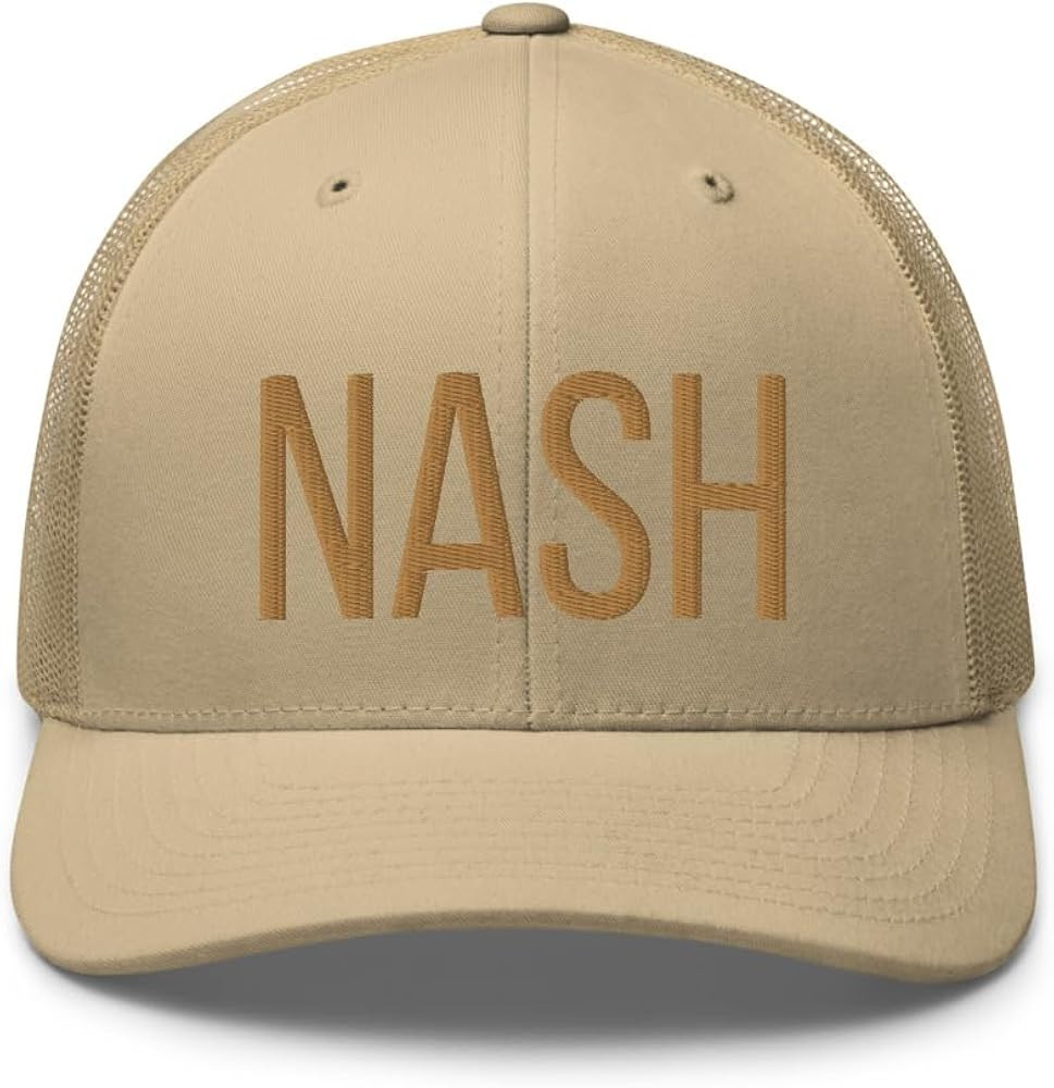 NASH 3D Puff Embroidered Trucker Hat, Nashville Hat, Nashville TN | Amazon (US)