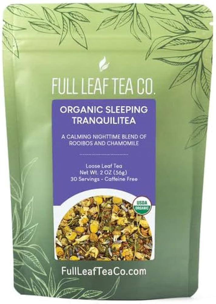 Organic Sleeping TranquiliTea - 2oz Bag (Approx. 30 Servings) | Full Leaf Tea Co. | Amazon (US)