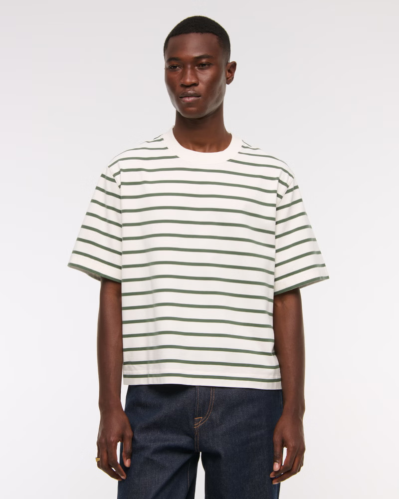 Premium Heavyweight Cropped Tee | Abercrombie & Fitch (US)