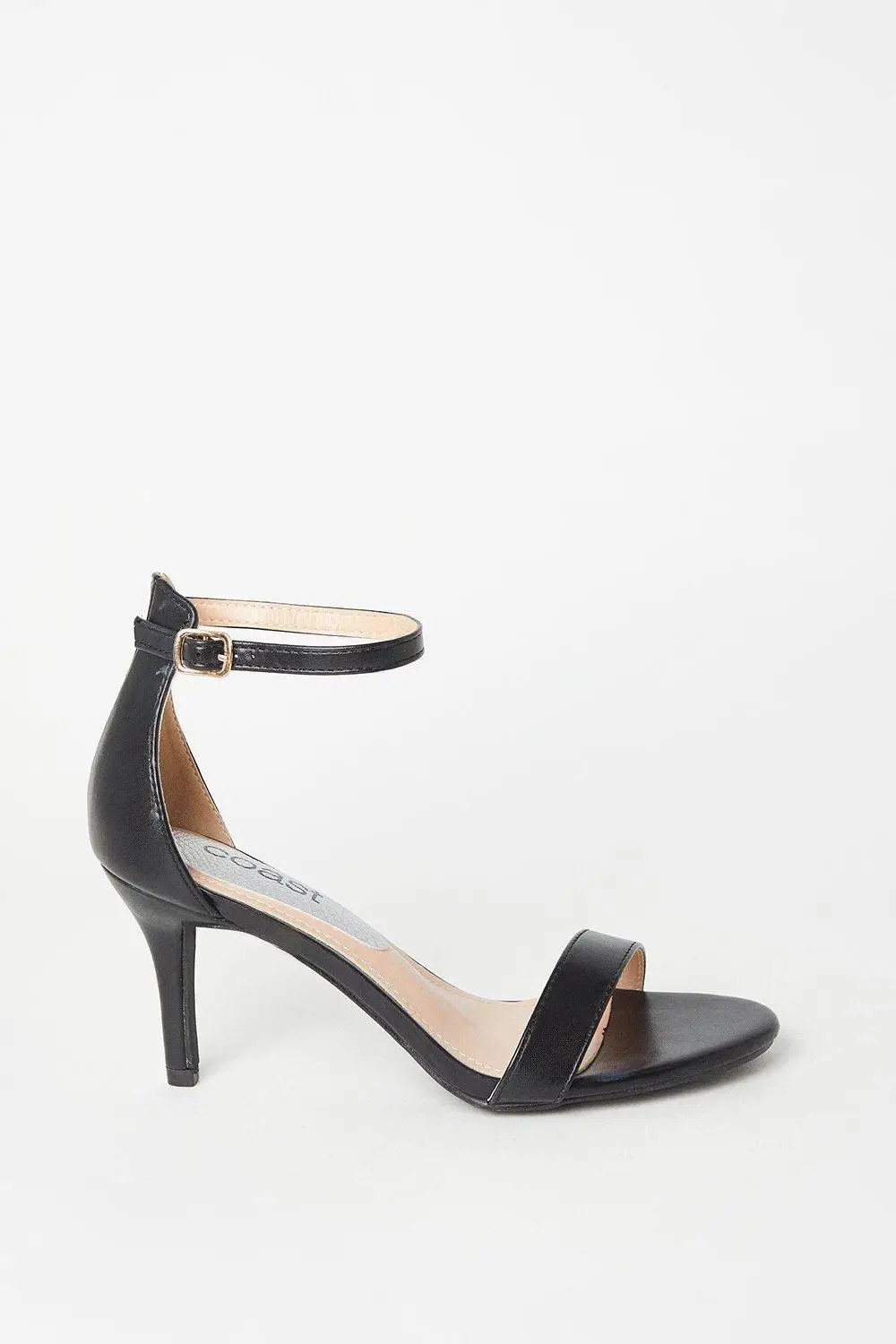 Black Coast Trinnie Barely There Stiletto Heeled Sandals | Debenhams | Debenhams UK