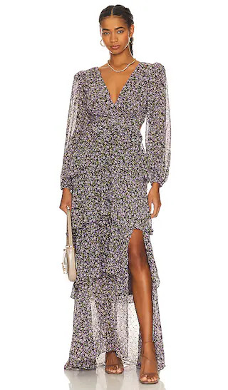 Anora Dress in Purple Ditsy | Revolve Clothing (Global)