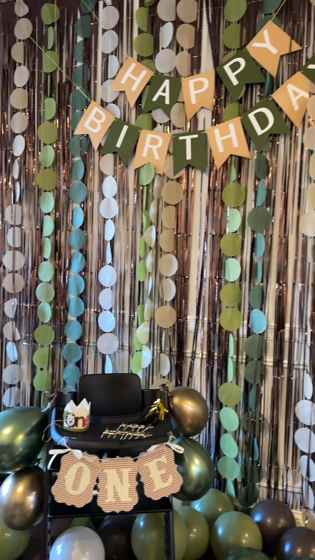 A little quick birthday setup for Jeremiah’s birthday!
Everything here is from Amazon — balloons, backdrop, metallic fringe.
& The “One” burlap banner was from Etsy!

So easy to assemble and it completely transformed the room for the cutest birthday photos!!!
#LTKBaby #LTKMama #LTKKids #LTKFinds #LTKHome #AmazonPartyFinds #AmazonMustHaves #FirstBirthdayDecor #ToddlerMomLife #PartyInspo #NeutralAesthetic #AmazonBestFinds #LTKUnder50 #LTKKidsStyle

#LTKFindsUnder50 #LTKKids #LTKHome