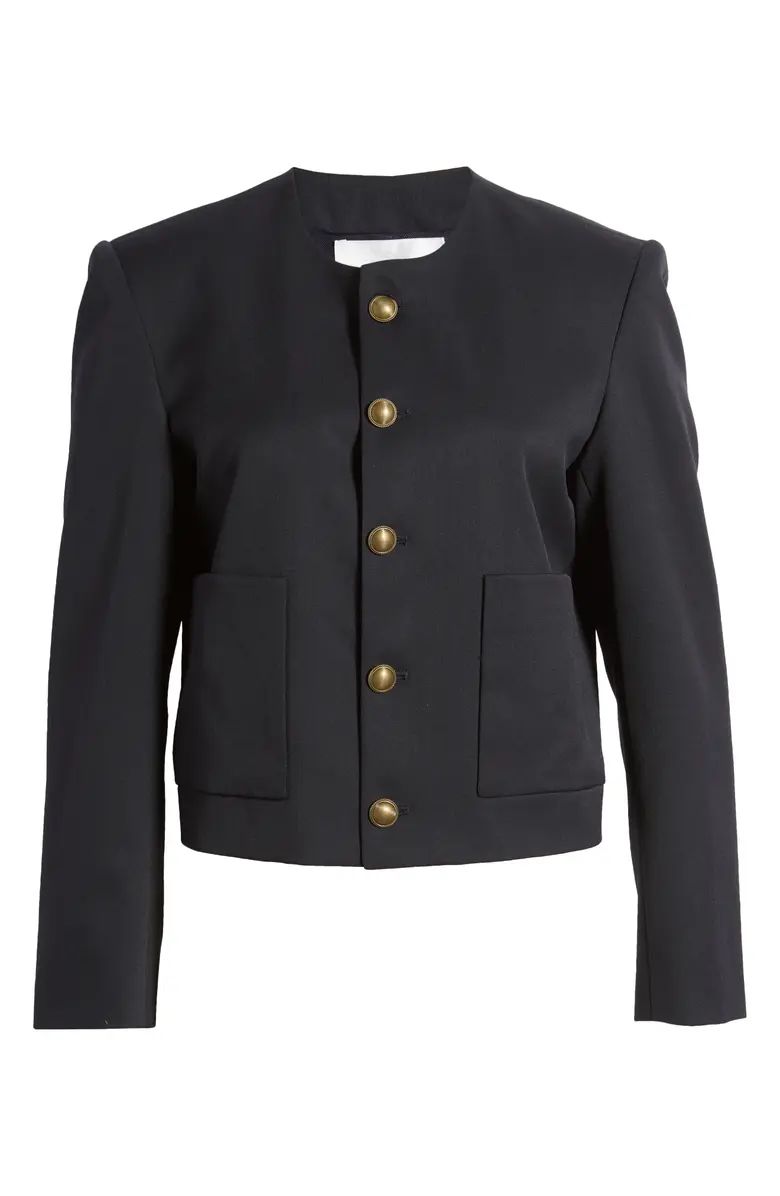 Button Front Wool Blend Jacket | Nordstrom