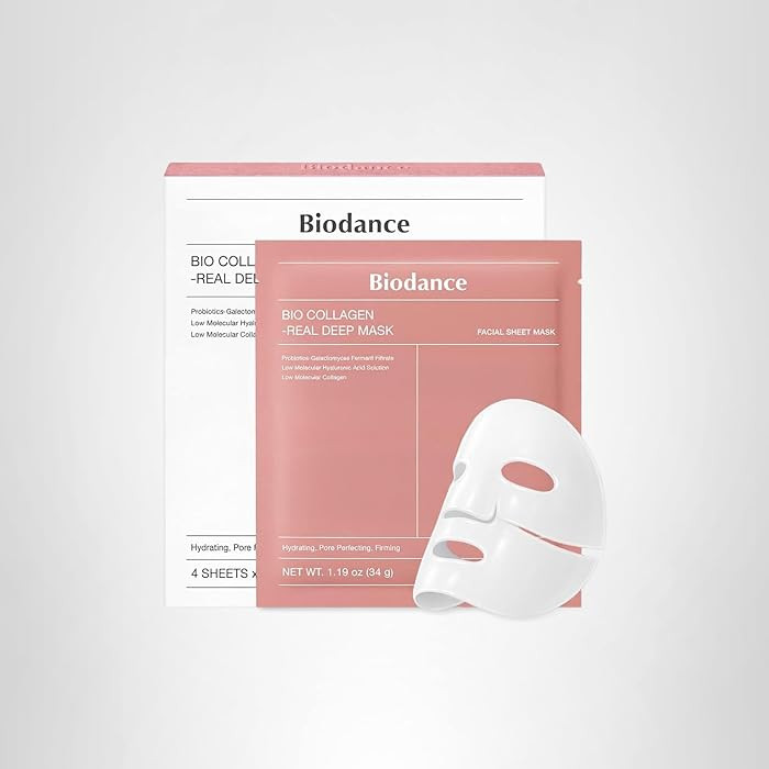 BIODANCE Bio-Collagen Real Deep Mask, Hydrating Overnight Hydrogel Mask, Pore Minimizing, Elastic... | Amazon (US)