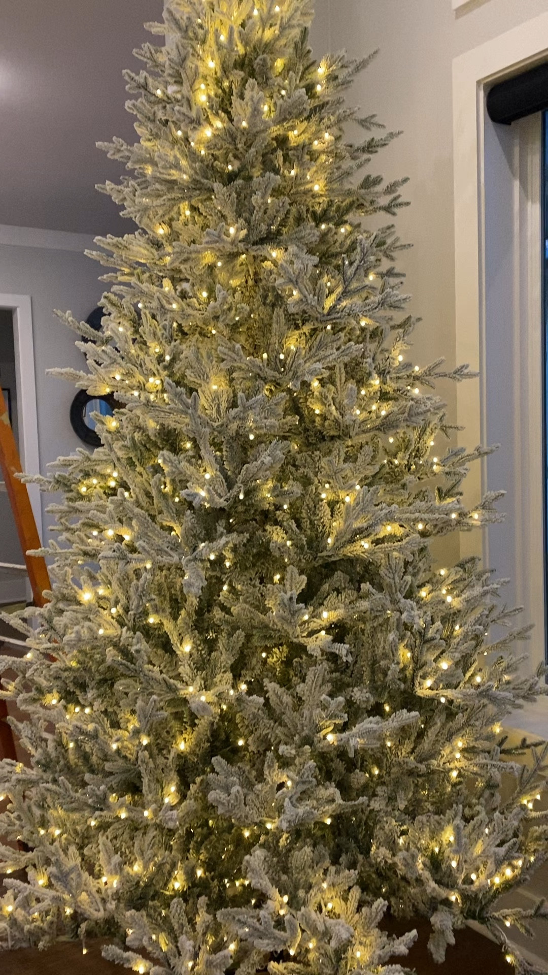 The viral Christmas tree is worth it. Pre-lit Flocked Christmas tree with Norfolk branches. I love the way it twinkles and has two lights settings. I got the 9ft tree and it’s perfect. 

Prelit Christmas tree | Home Depot Christmas Tree | Flocked Tree | Viral Christmas Tree | White lights 

#LTKHoliday #LTKSeasonal #LTKhome
