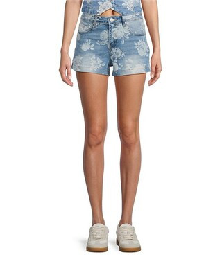 Stevie Jeans Floral High Rise Shorts | Dillard's | Dillard's