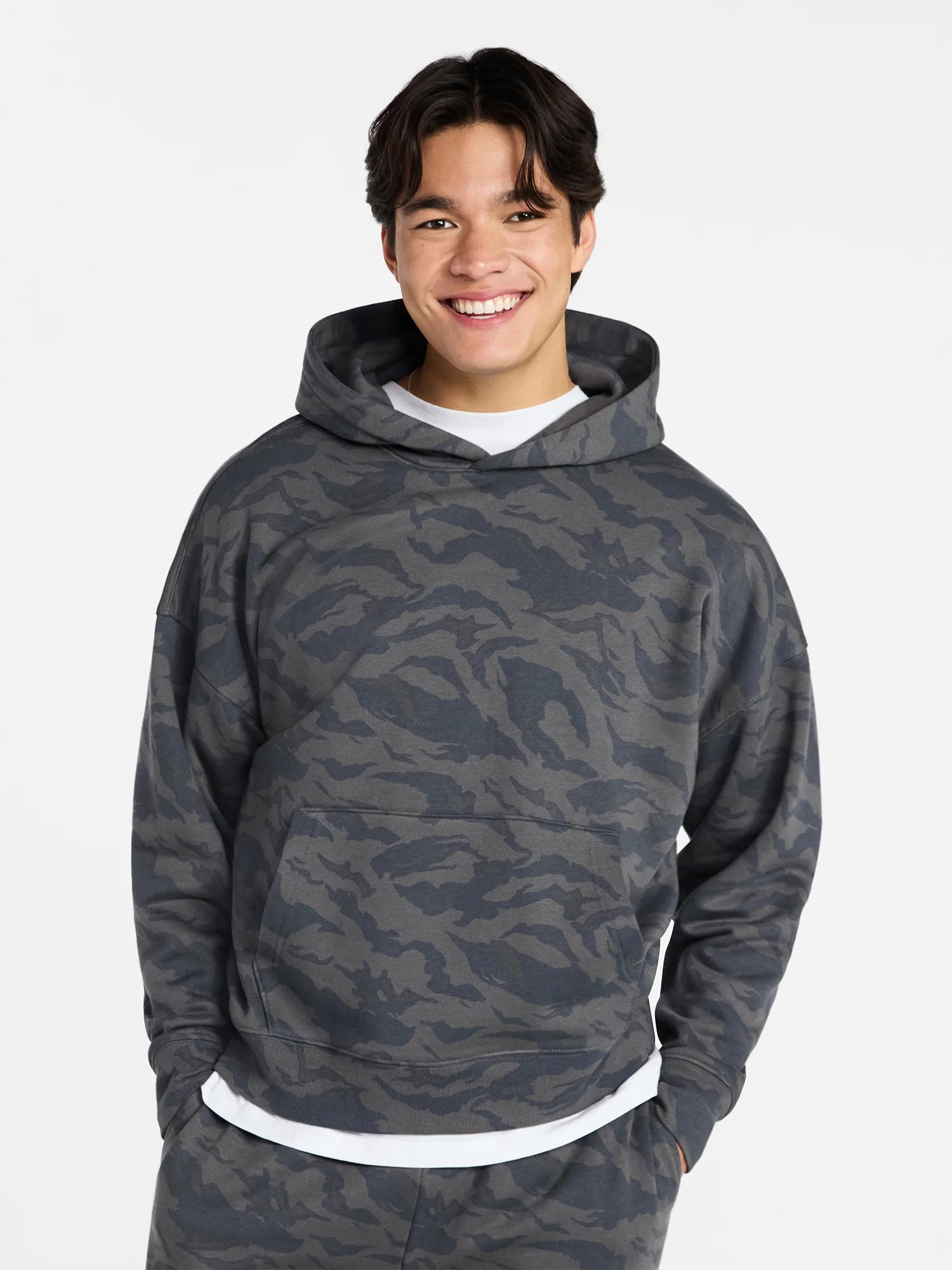 No Boundaries Oversized Hoodie with Long Sleeves, Men's XS-4XLT | Walmart (US)