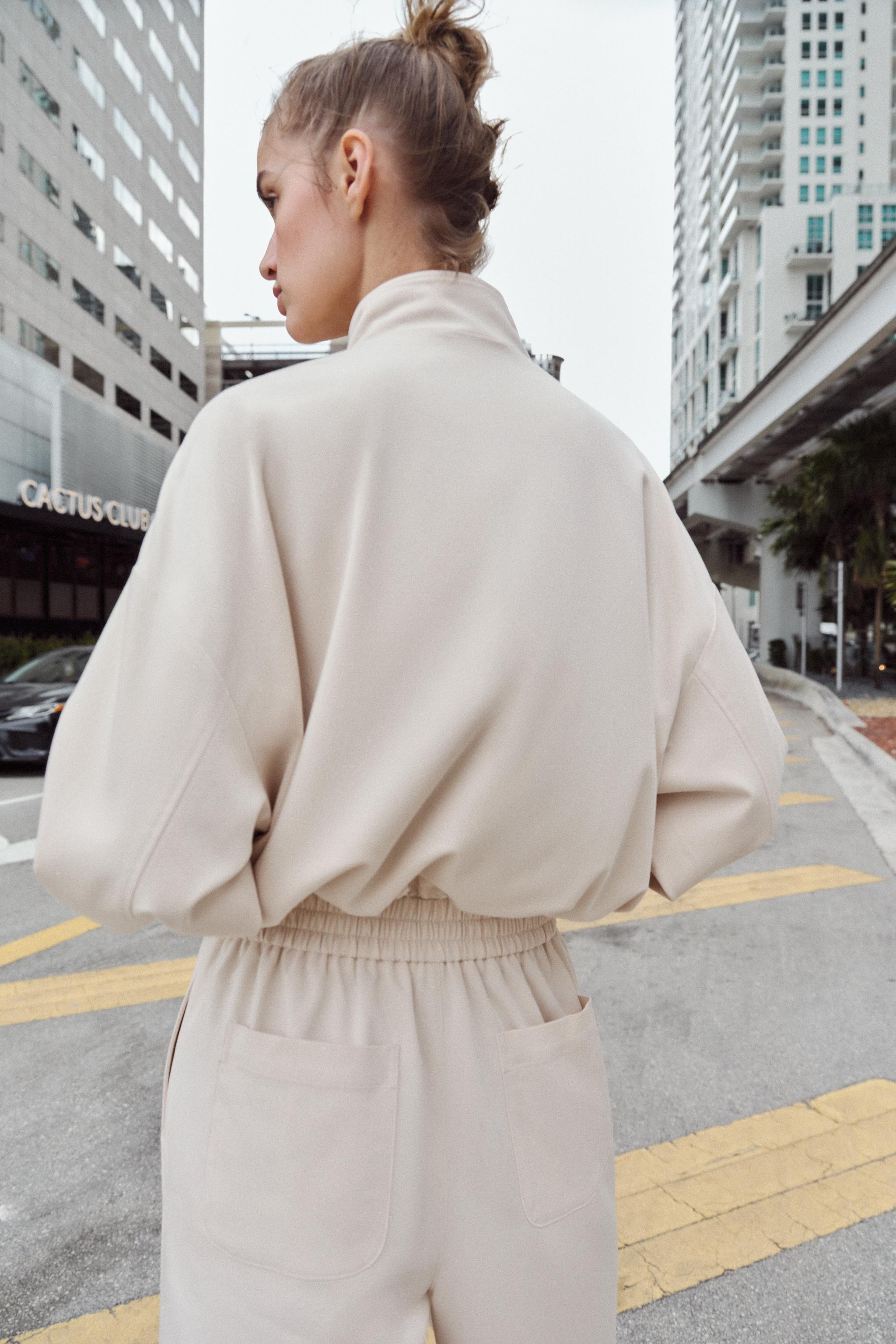 HIGH COLLAR BOMBER JACKET | Zara US