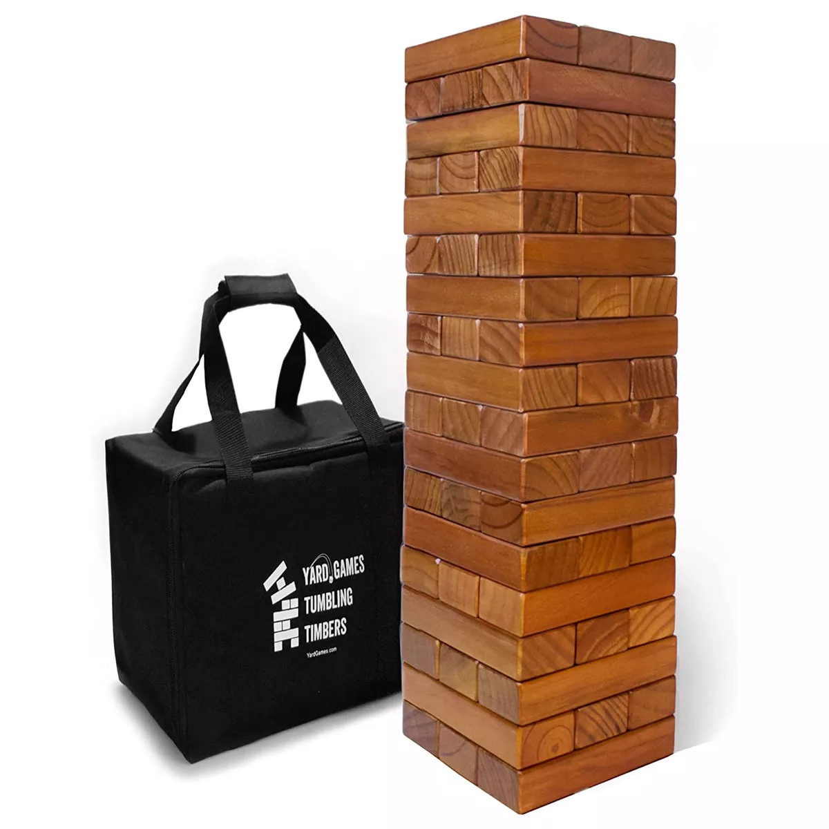 Yard Games Large Jr. Tumbling Timbers Wood Stacking Party Tailgate Backyard Game Indoor Outdoor w... | Target