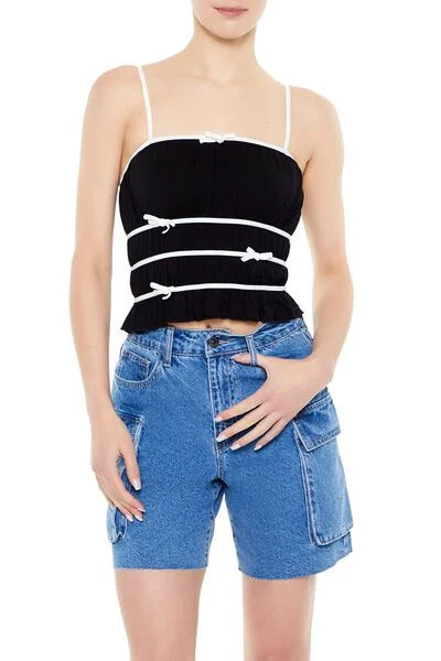 Tiered Bow Flounce Cami | Forever 21