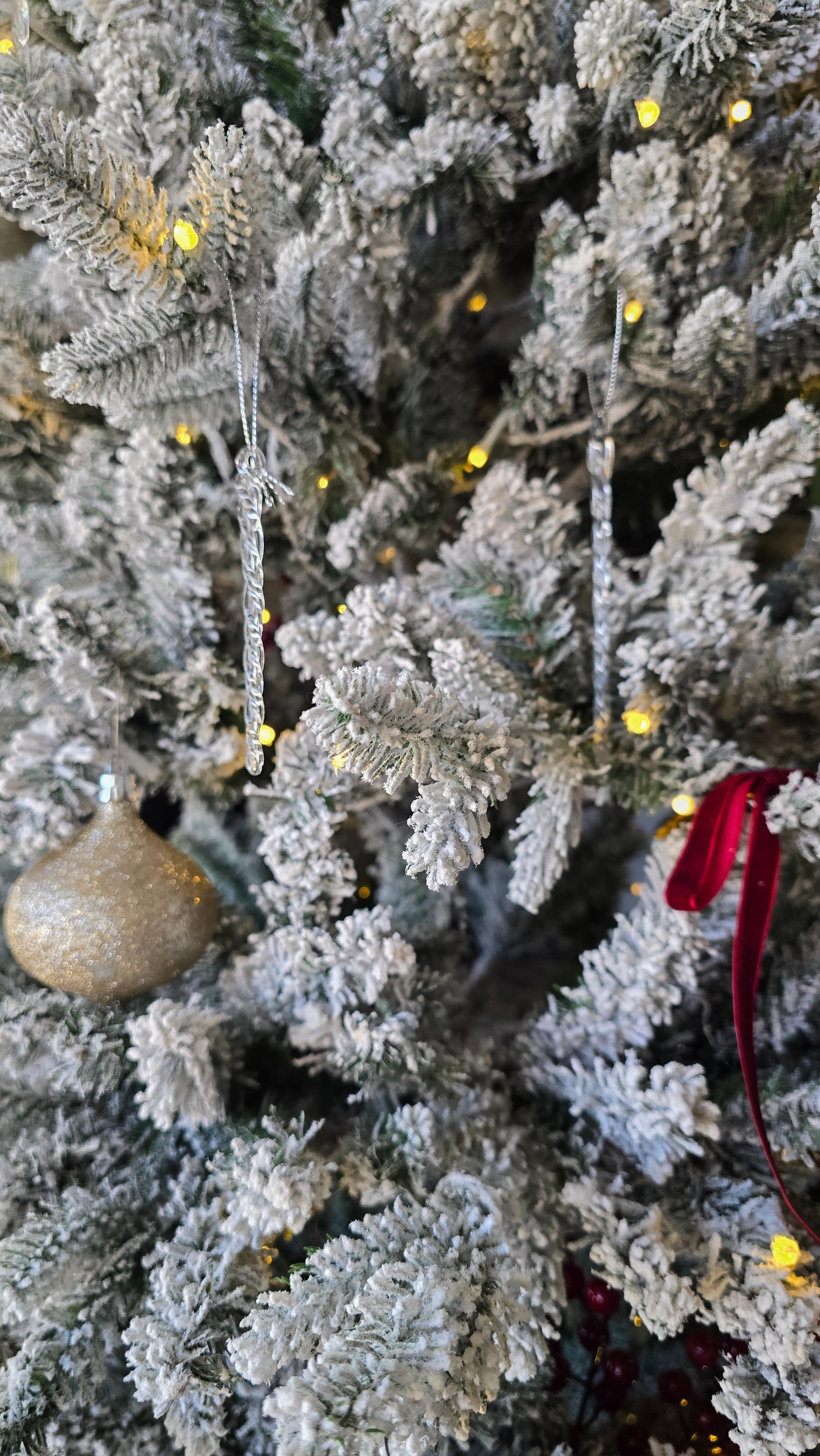 Gorgeous glass icicle ornaments, one package comes with four different sizes. 

#LTKHoliday #LTKSeasonal #LTKHome