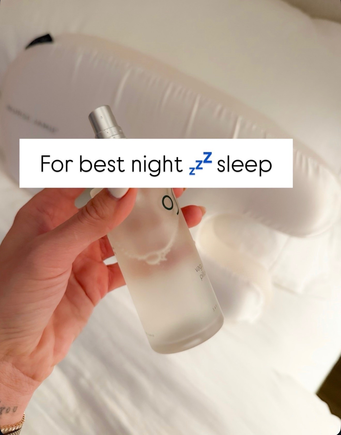 This pillow mist has become part of my nighttime routine because it makes the whole room feel calmer before bed. A few sprays on my pillow and sheets adds a soft, relaxing scent without being overpowering, and it’s such an easy little step that helps signal it’s time to wind down.

pillow mist, sleep spray, bedtime routine, relaxing scent, bedroom essentials, self care routine, sleep essentials, linen spray, nighttime routine, home fragrance, annabrstyle

#LTKHome #LTKselfcare #LTKgrwm