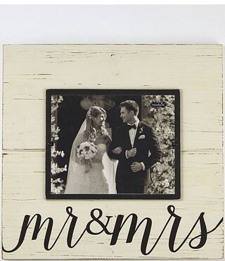 Mud Pie Wedding Mr & Mrs Distressed Wood 8x10 Frame | Dillard's | Dillard's