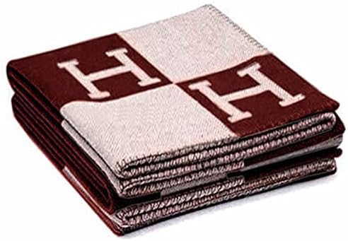 Crochet Soft Wool Shawl Blankets Luxury Letter H Letter Couch Bed Fuzzy Knit Woven Lightweight Mi... | Amazon (CA)