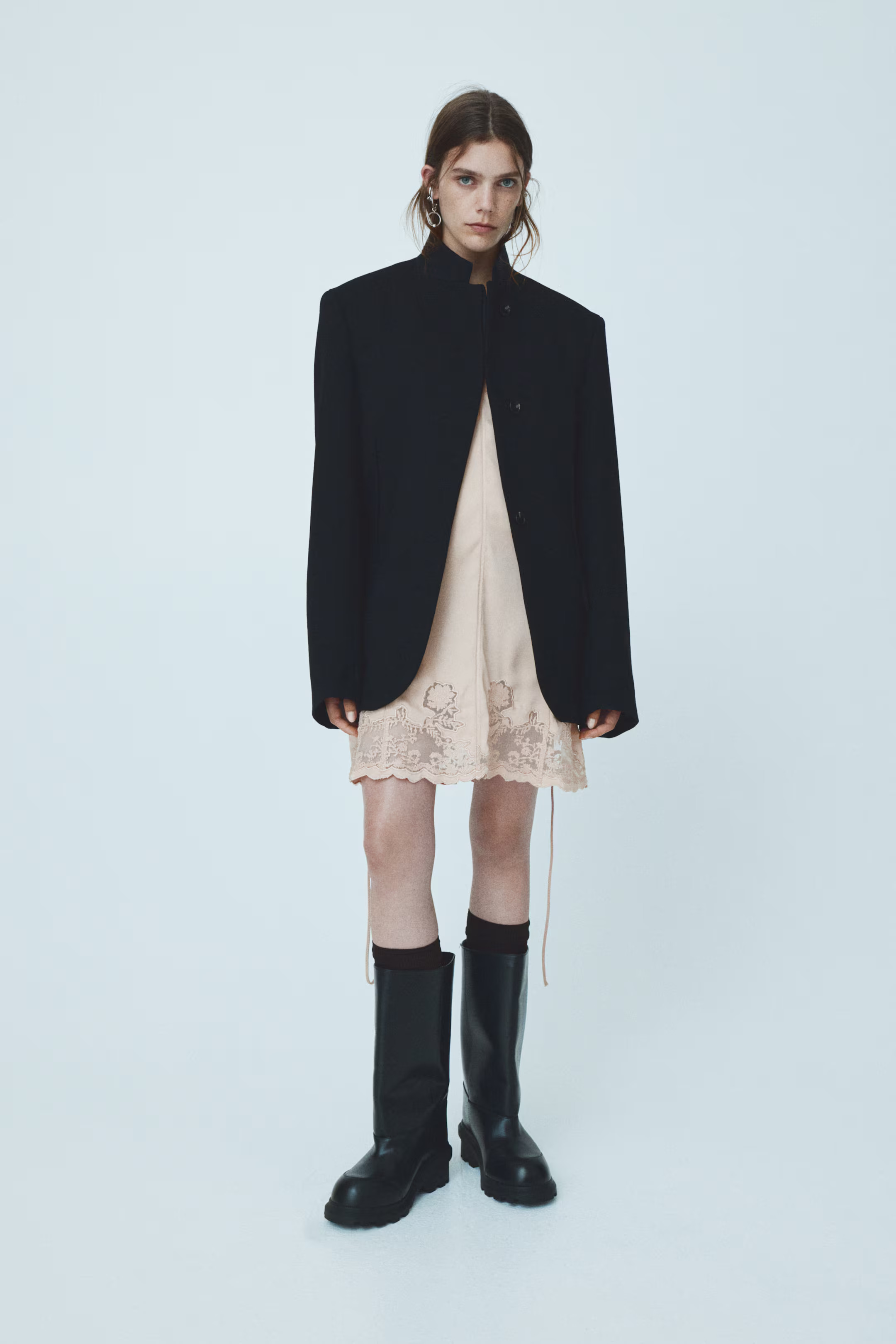 Chunky Leather Boots | H&M (US + CA)