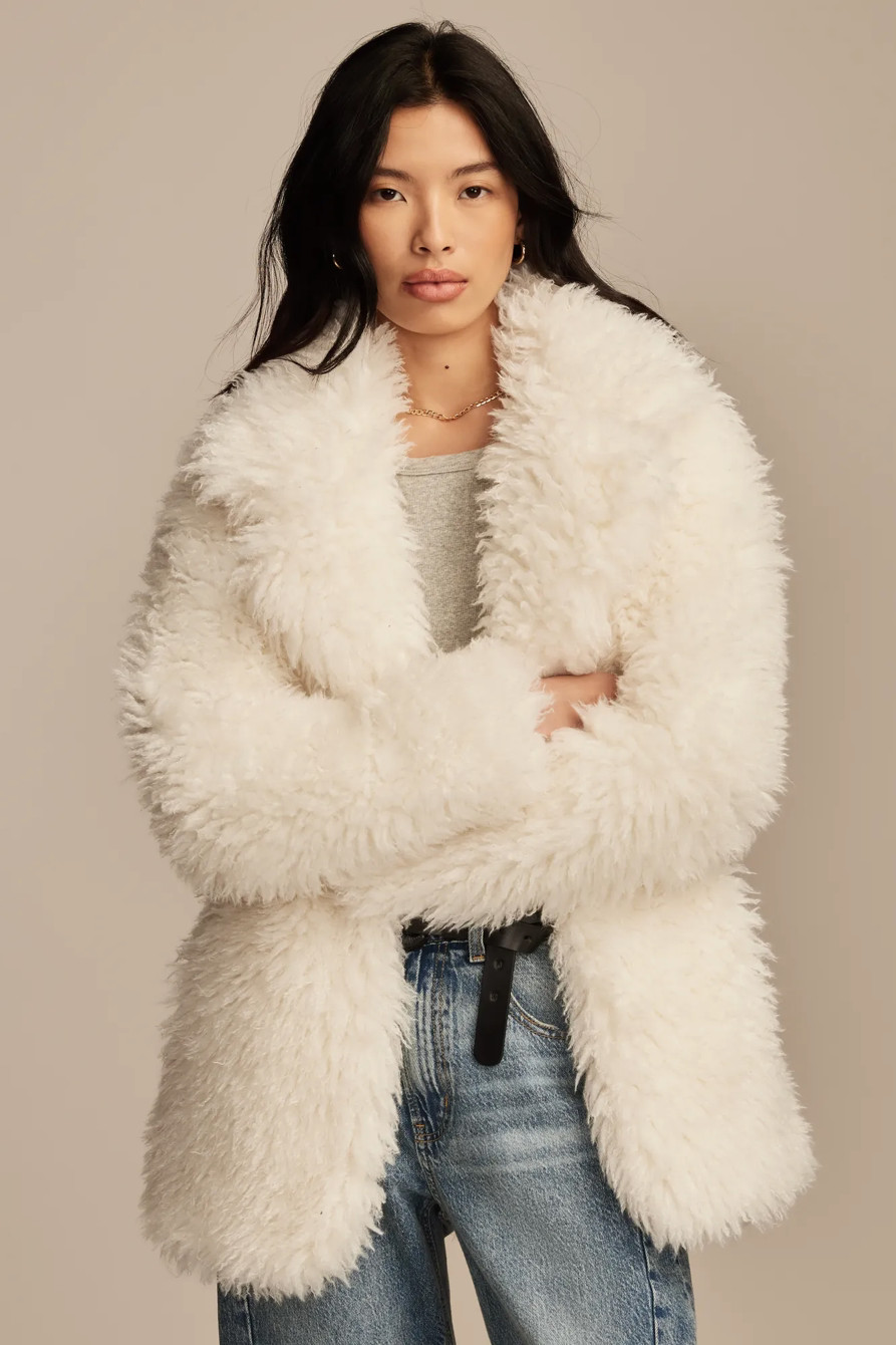 OVERSIZED FAUX FUR JACKET | Lucky Brand