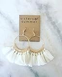 Sisters of Summer Tassel Fringe Hoop Earring | Amazon (US)