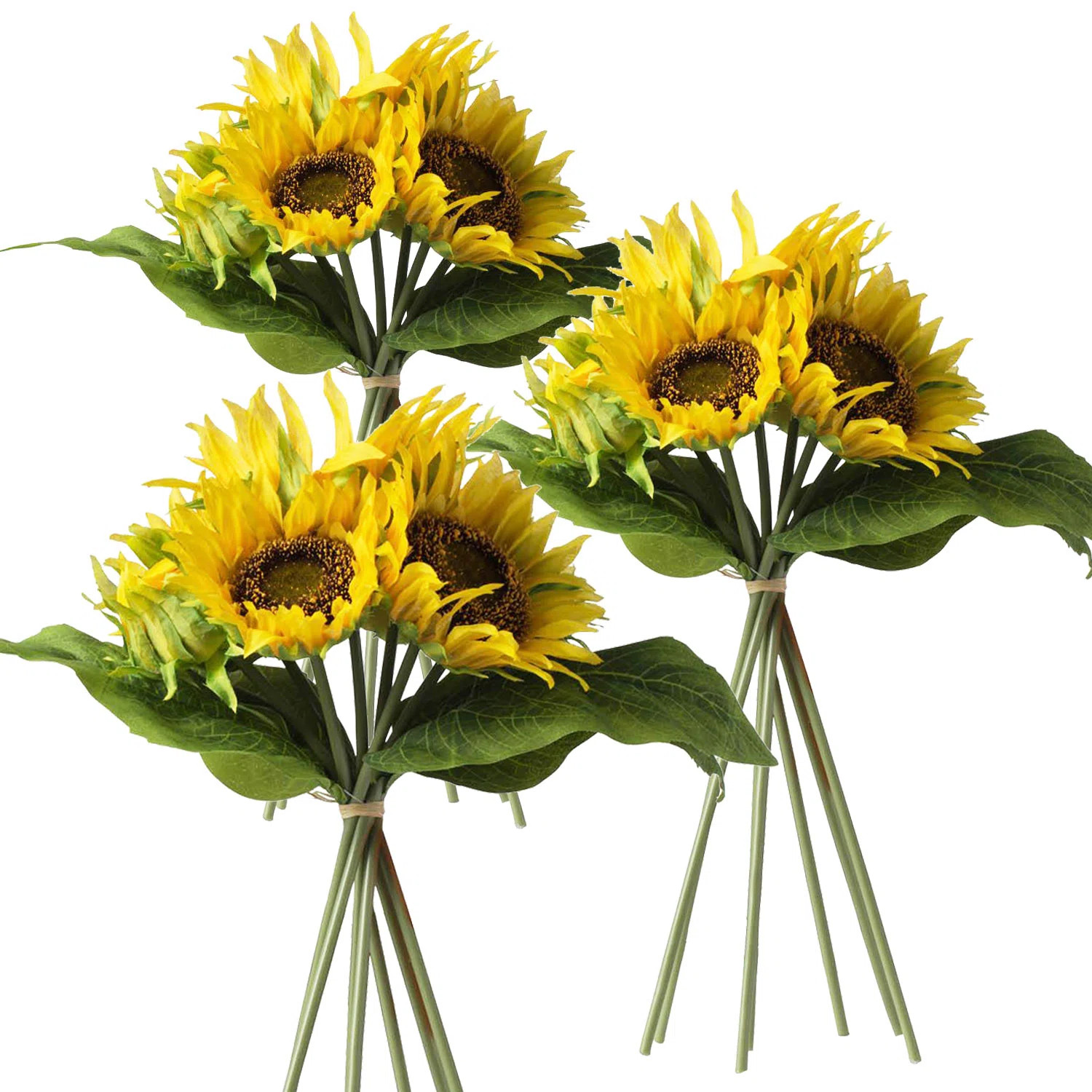 7-Piece Sunflower - Set of 3 - Yellow (Set of 3) | Wayfair North America