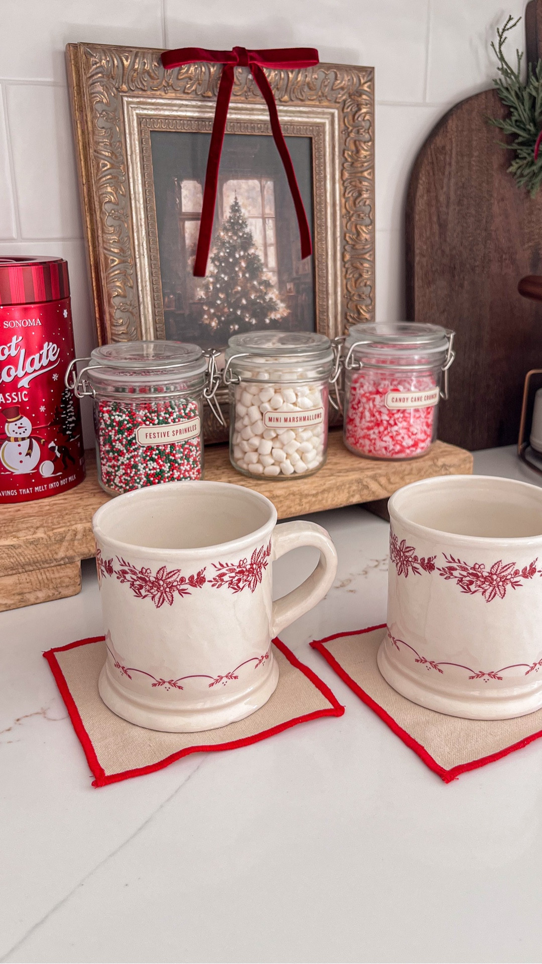 Christmas Hot Chocolate Bar 🍫 🎄❤️

|Marshmallows| |Candy Canes| |Christmas Mugs| |Bon Bon Jar| 

#LTKHoliday #LTKHome #LTKSeasonal
