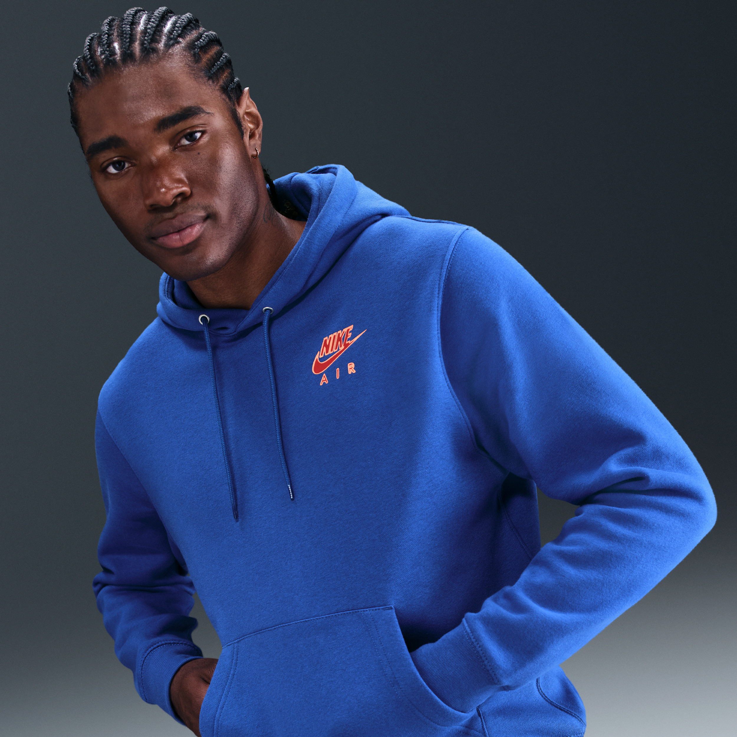 Men's Nike Sportswear Club Pullover Fleece Hoodie in Blue | IF1767-480 | Nike (US)