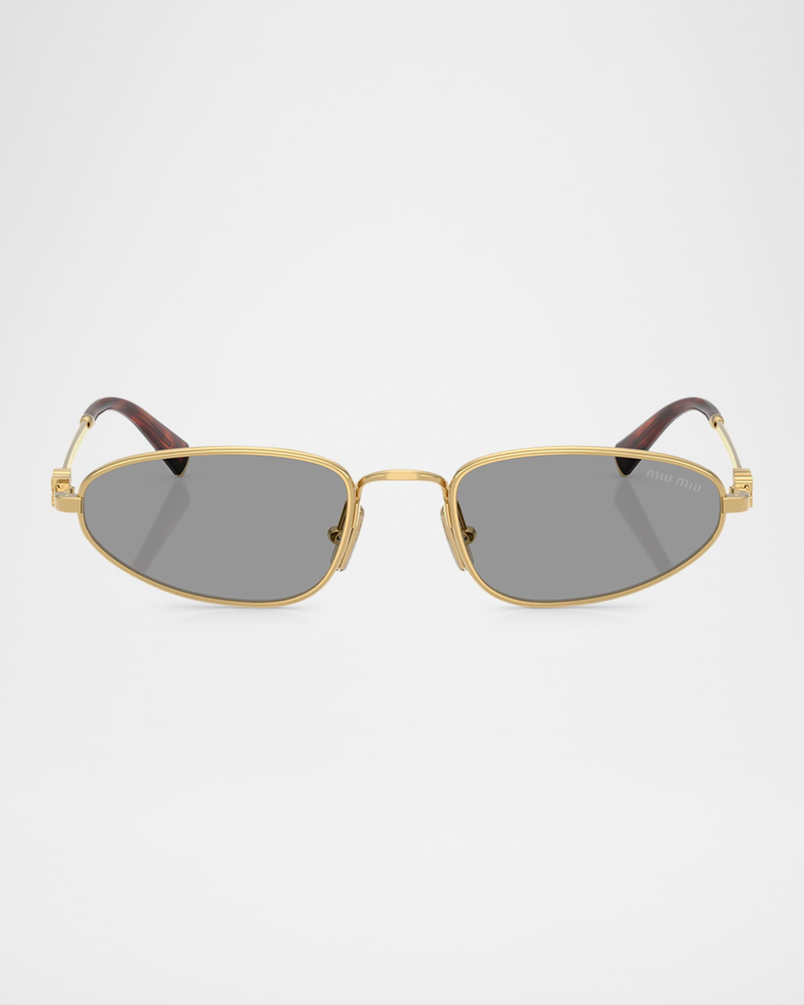 Logo Metal Oval Sunglasses | Neiman Marcus