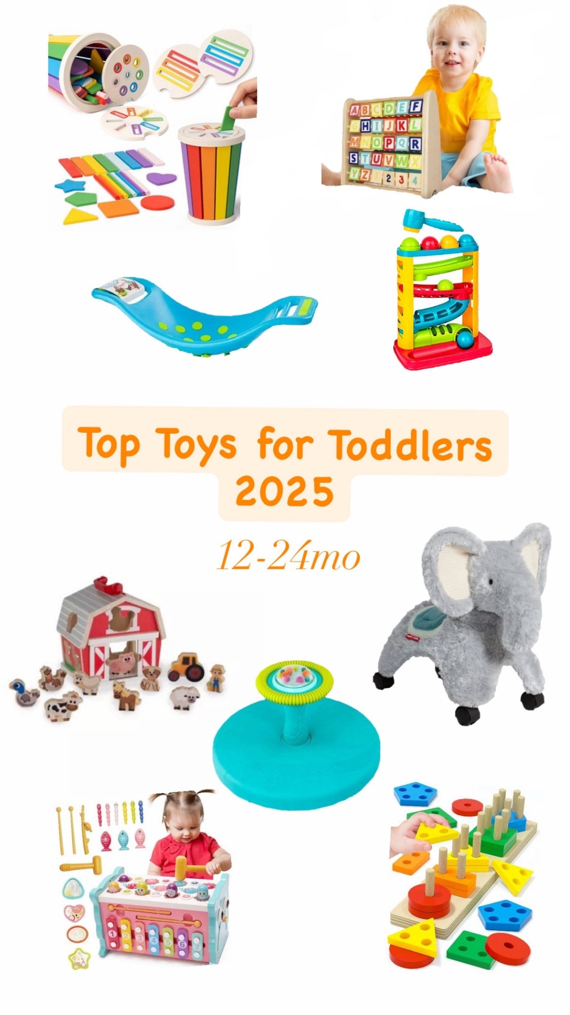 Top Toys of 2025 12-24mo!
Perfect toys for moving, exploring, improving fine motor skills, and beginning parallel play 🤍

#LTKMom #LTKToddler #ToddlerToys #12-24 #TopToys #Movement #FineMotorSkills #ToysForKids #GiftsForKids

#LTKGiftGuide #LTKKids #LTKBaby