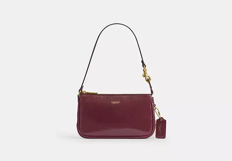 Coach Plaza Bag 18 - Women's - Brass/dark Cherry | Coach (US)