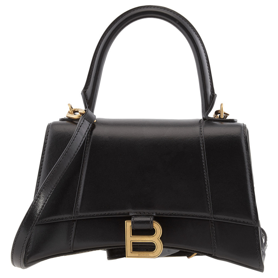 Balenciaga Black Leather Small Hourglass Box Handbag | Jomashop.com & JomaDeals.com