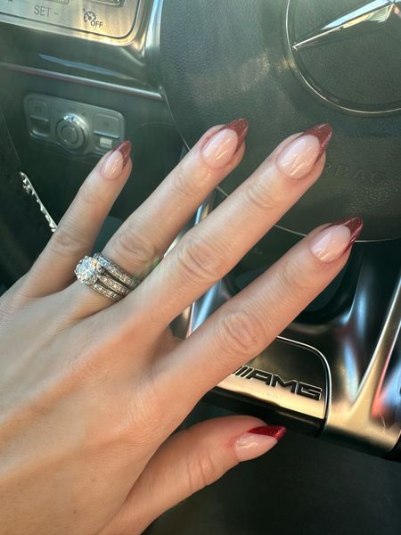 Christmas nails 🎄❤️🎄 I did them myself in about 10 minutes! So easy and mine can usually last 2-3 weeks! 

#LTKbeauty #LTKfindsunder50 #LTKHoliday