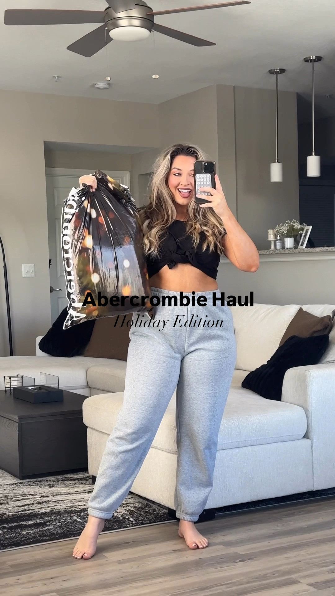 Holiday Outfits from Abercrombie!

- Lace black top: medium
- Black skort: large (should have sized down to medium) 
- Gold sparkle dress: medium 
- Burgundy dress: large (should have sized down to medium) 
- beige off shoulder sweater: medium
- Gold sparkle long skirt: large (should have sized down to medium) 
- White dress: large (should have sized down to medium) #LTKCyberWeek

#LTKHoliday #LTKSaleAlert #LTKStyleTip