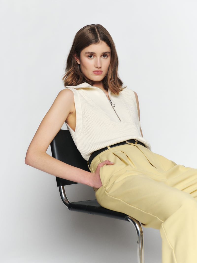 Alto Cotton Half Zip Sweater | Reformation (Global)