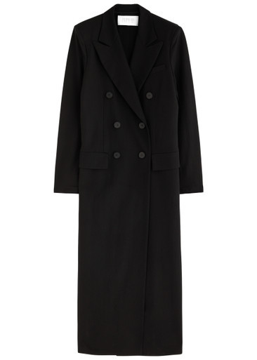 Double-breasted woven coat | Harvey Nichols
