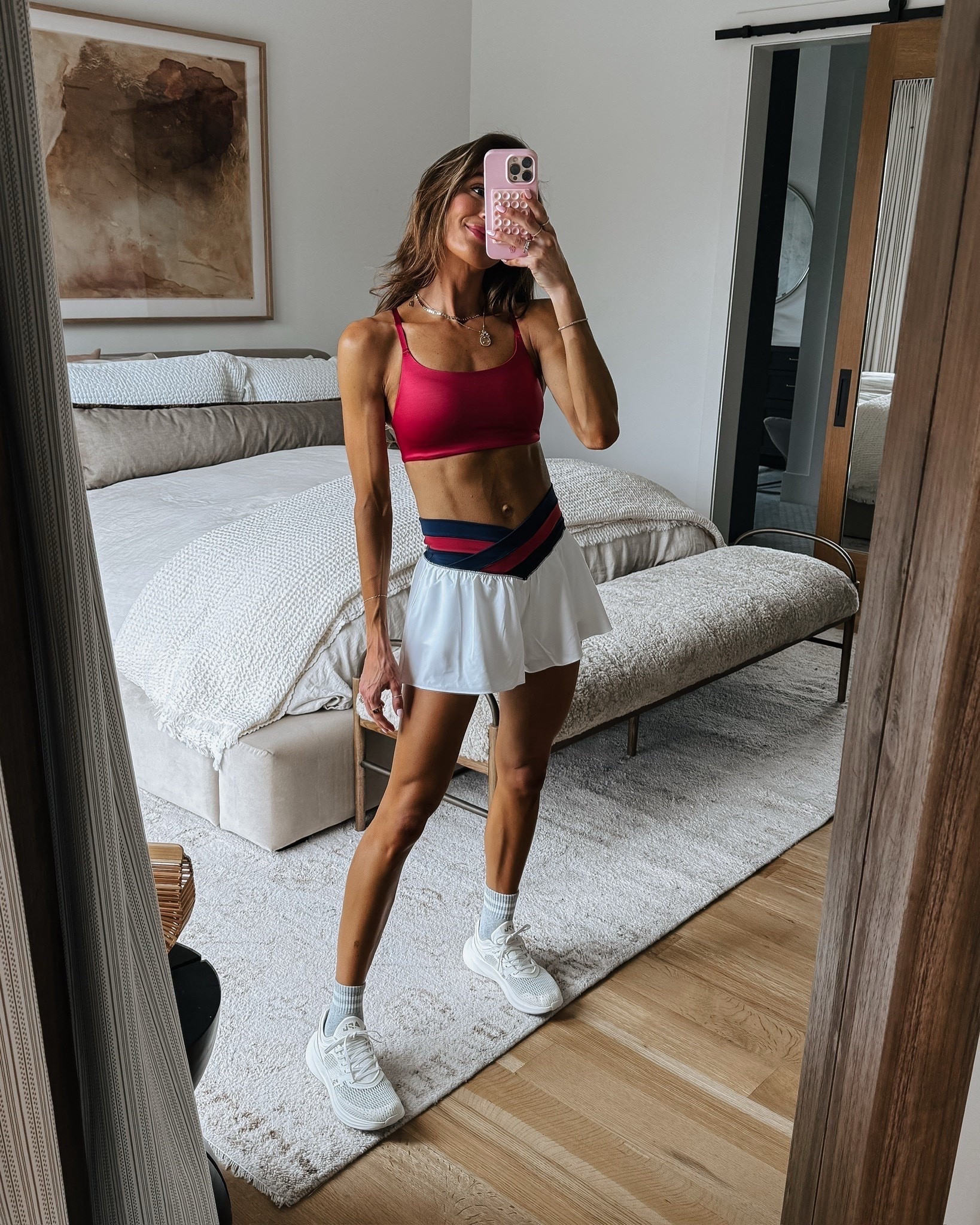 super flattering flowy athletic shorts 30% off! 🙌🏼 run tts / wearing xs 

#LTKSaleAlert #LTKFindsUnder50