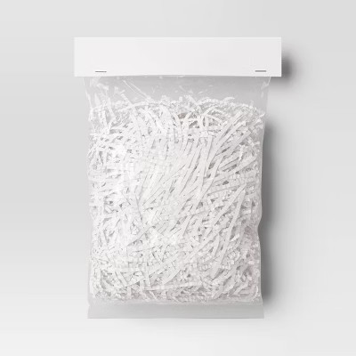 Christmas Shredded Paper Filler White - Wondershop™ | Target