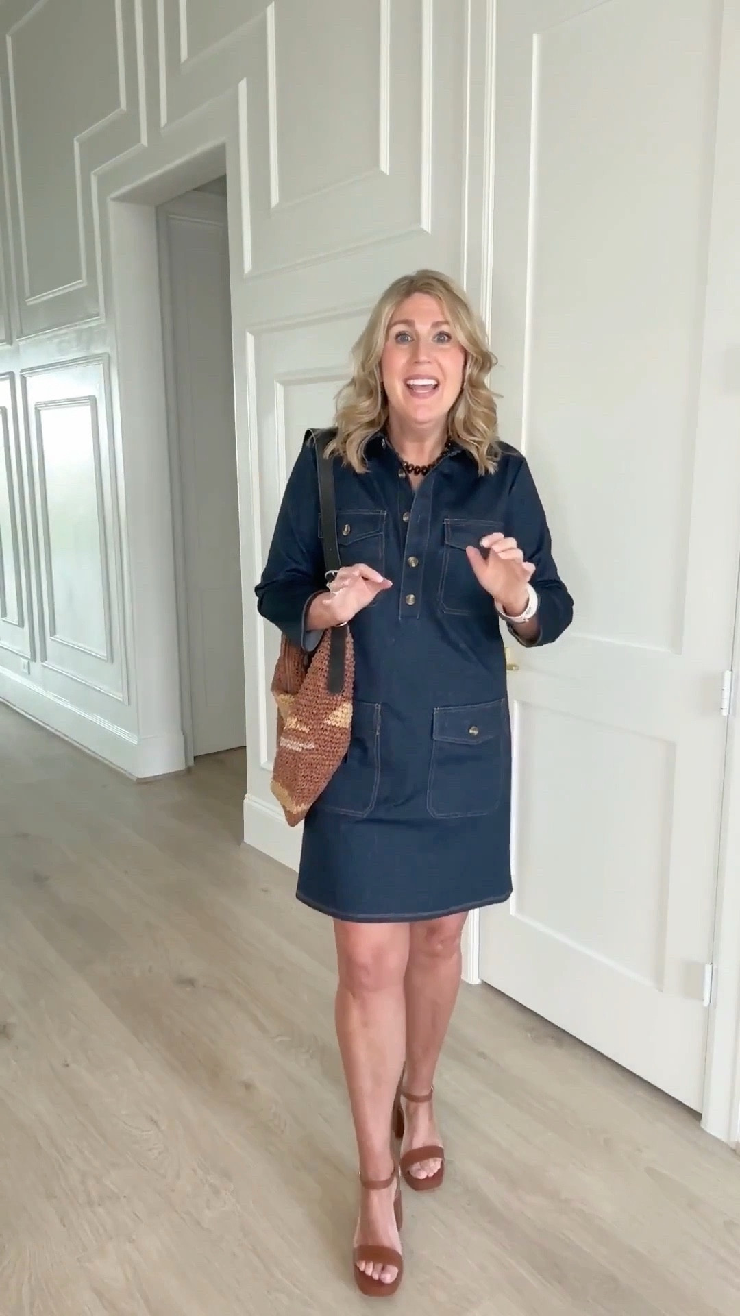 I LOVE these 3 dresses from Jude Connally and jewelry pieces from Susan Shaw.♥️
Denim dress is stretchy and a medium weight fabric. Runs tts. 
Shirtdress is very stretchy. Runs tts. 

Short a-line dress with ruffle is very stretchy and lightweight. Relaxed fit. Runs tts.  

#LTKWatchNow #LTKStyleTip #LTKStyleTip #LTKShoeCrush #LTKItBag

#LTKOver40 #LTKWorkwear #LTKBeauty #LTKMidsize #LTKSeasonal #LTKHoliday #LTKootd