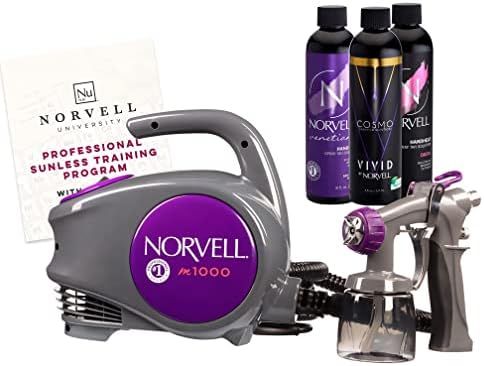 Norvell Sunless Kit - M1000 Mobile HVLP Spray Tan Airbrush Machine + 8 oz Tanning Solutions in Ul... | Amazon (US)
