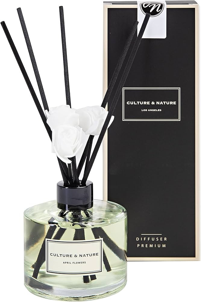 CULTURE & NATURE Reed Diffuser Set 6.7oz (200ml) April Flowers Scented Diffuser with Sticks Home ... | Amazon (US)