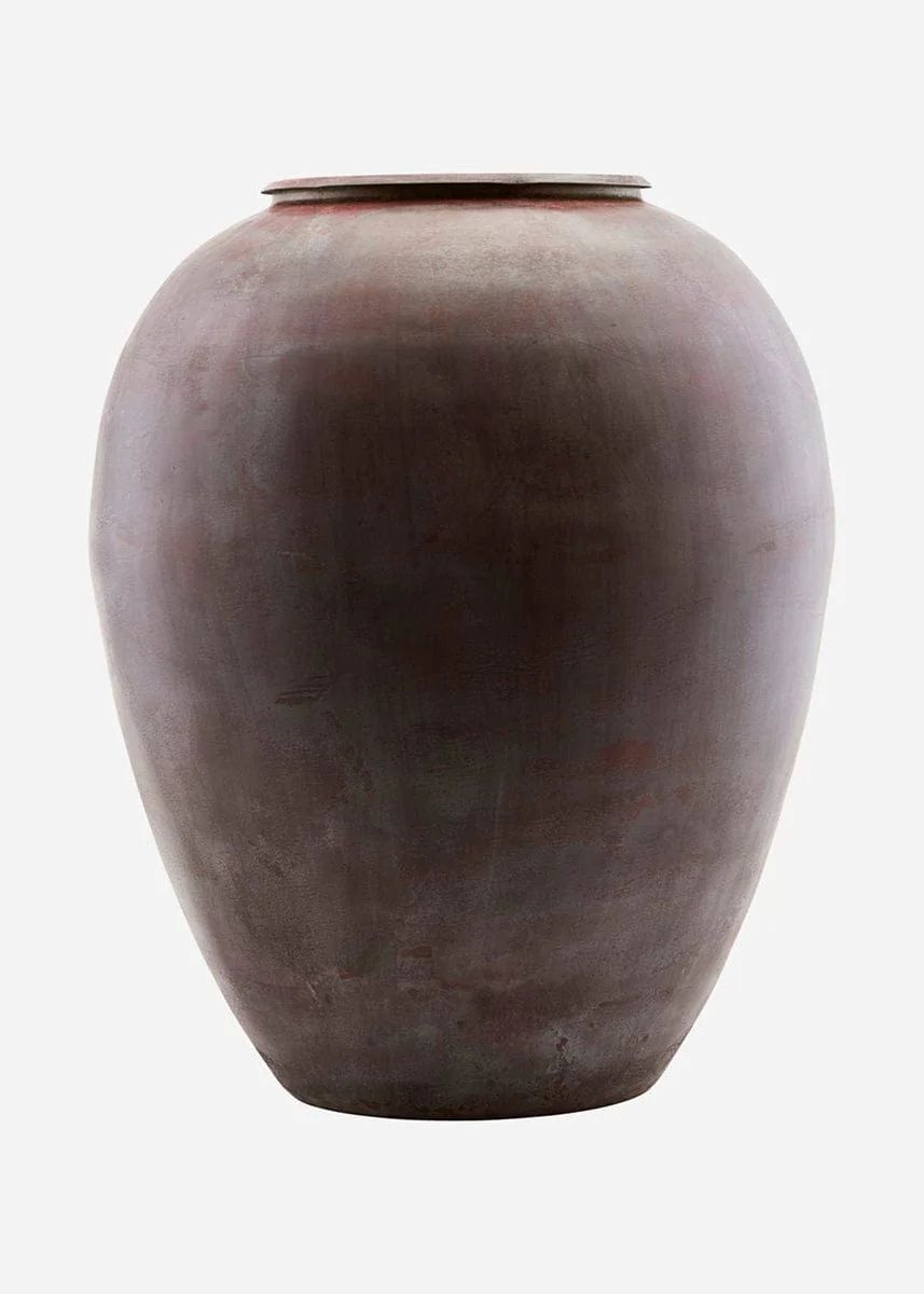 Mauve Purple Brass Floor Vase | Shop Metal Vases at Afloral.com | Afloral