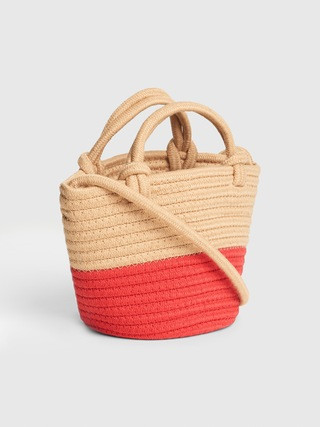 Mini Bucket Rope Crossbody Bag | Gap (US)