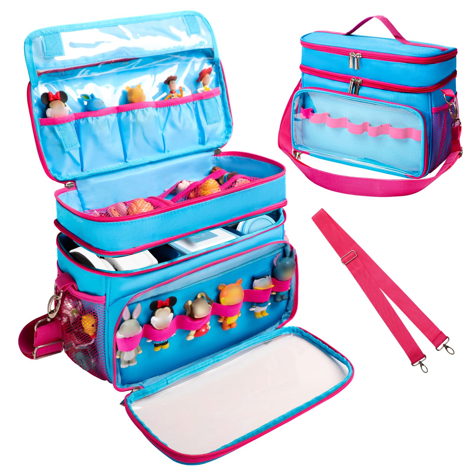 Carrying Case Compatible with Toniebox Starter Set, Double Layer Storage Bag for Tonies Figures C... | Amazon (US)