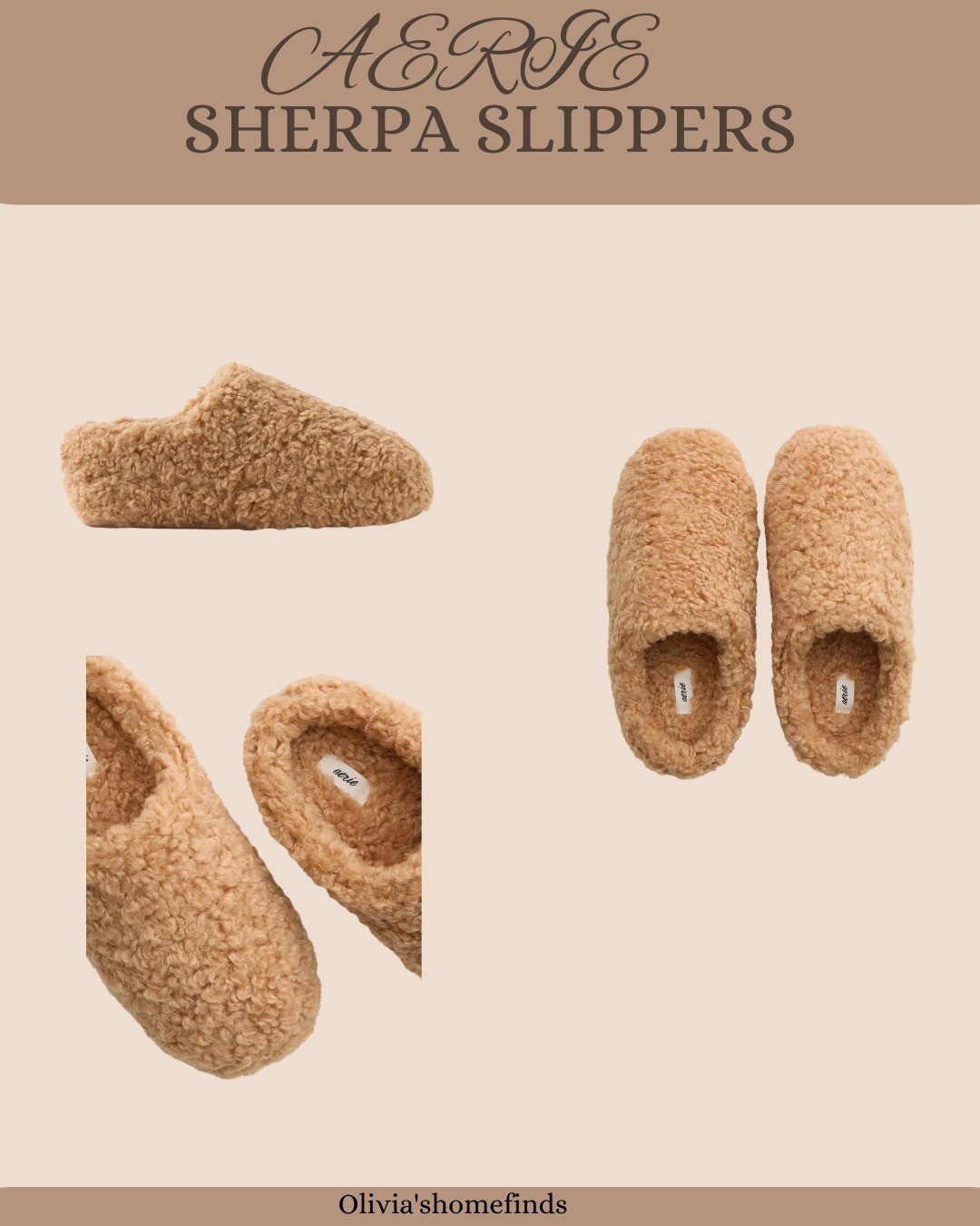 Aerie Sherpa slippers 

#LTKFallSale #LTKActive #LTKSaleAlert