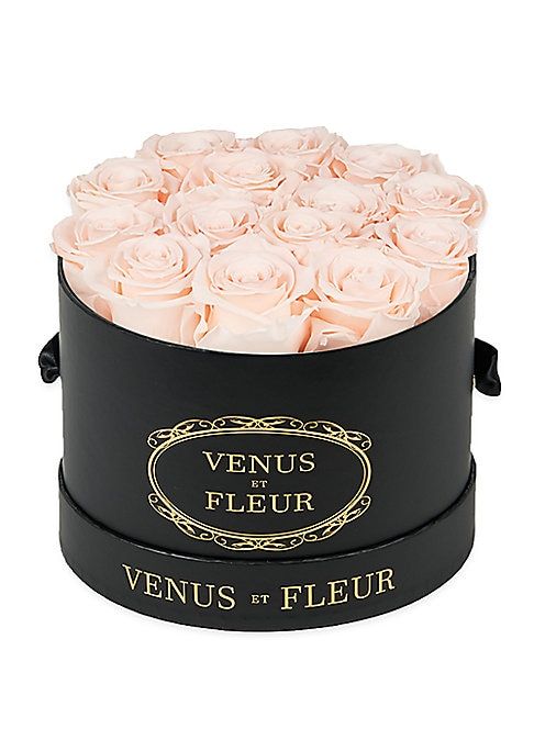 Classic Small Round Box with Pure White Roses | Saks Fifth Avenue