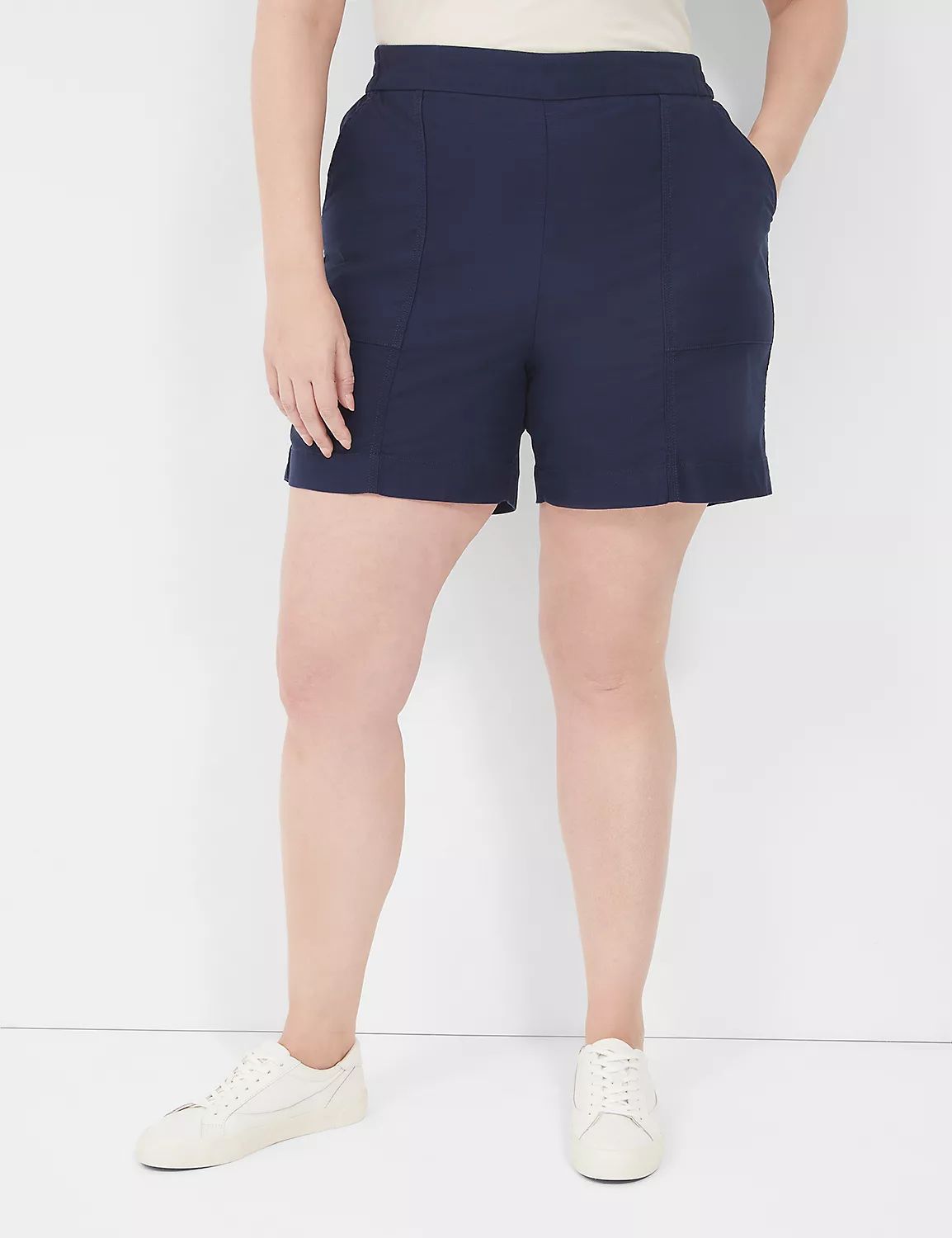 Slub Pull-On Short | LaneBryant | Lane Bryant (US)