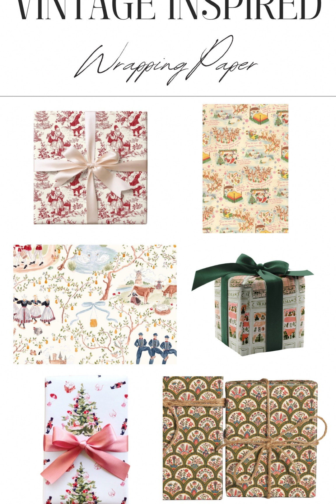 Wrapping paper. Gift wrap. 

#LTKHoliday #LTKGiftGuide #LTKSeasonal