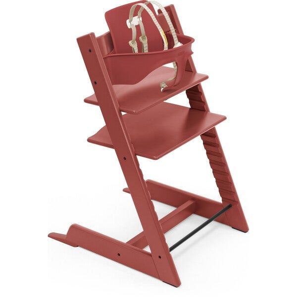 Tripp Trapp® High Chair (includes Tripp Trapp® + Baby set), Warm Red | Maisonette
