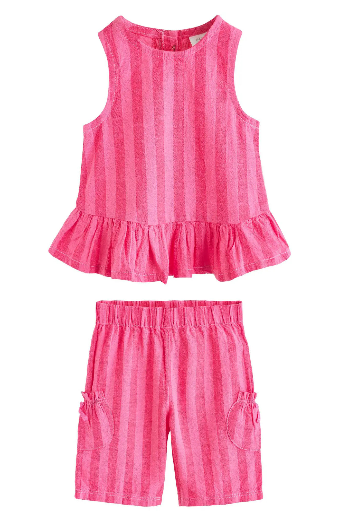 NEXT Stripe Peplum Top & Pants Set (Women) | Nordstrom | Nordstrom