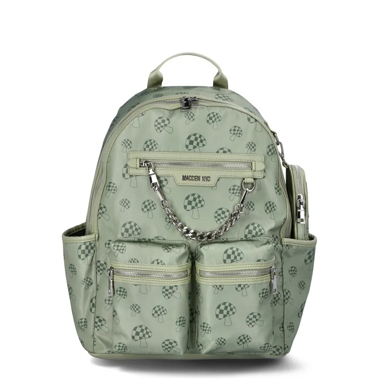 Madden NYC Women's Laptop Backpack, Olive Green/Mushroom - Walmart.com | Walmart (US)
