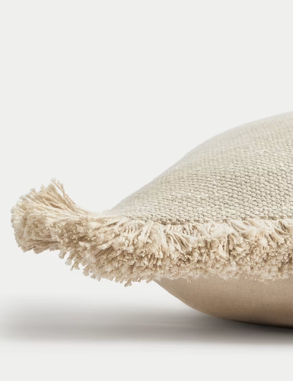 Pure Cotton Textured Fringe Cushion | Marks & Spencer (UK)
